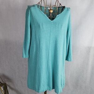 J.Jill Oversized XS Ocean Blue Sweater